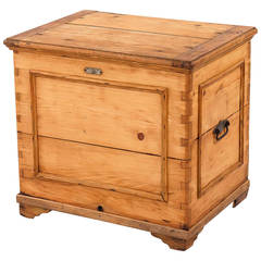 French Pine Ice Chest Trunk