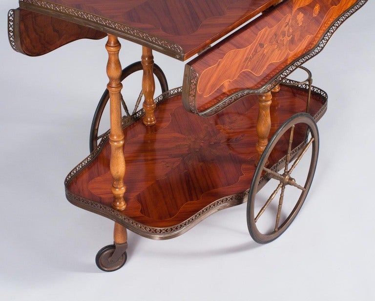 French 1900's Marquetry Serving Table 3
