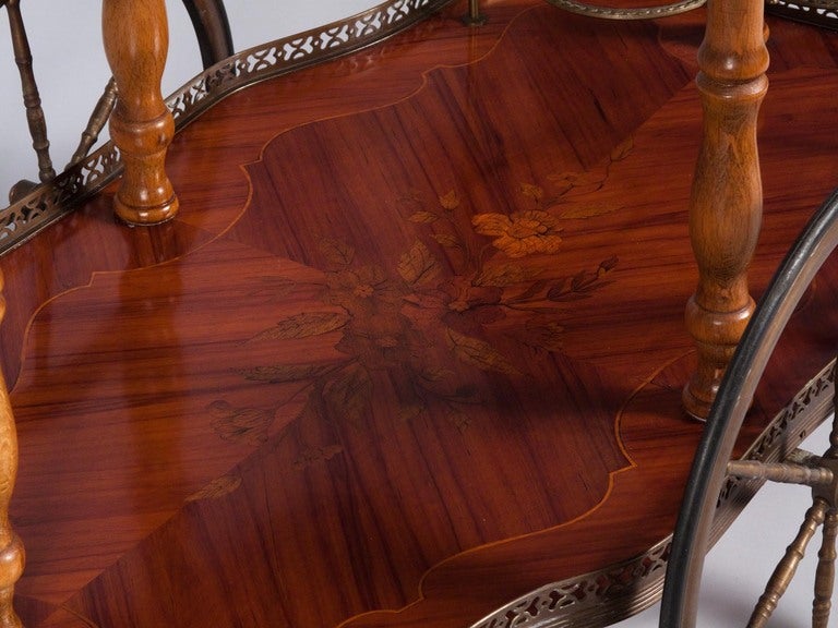 French 1900's Marquetry Serving Table 5