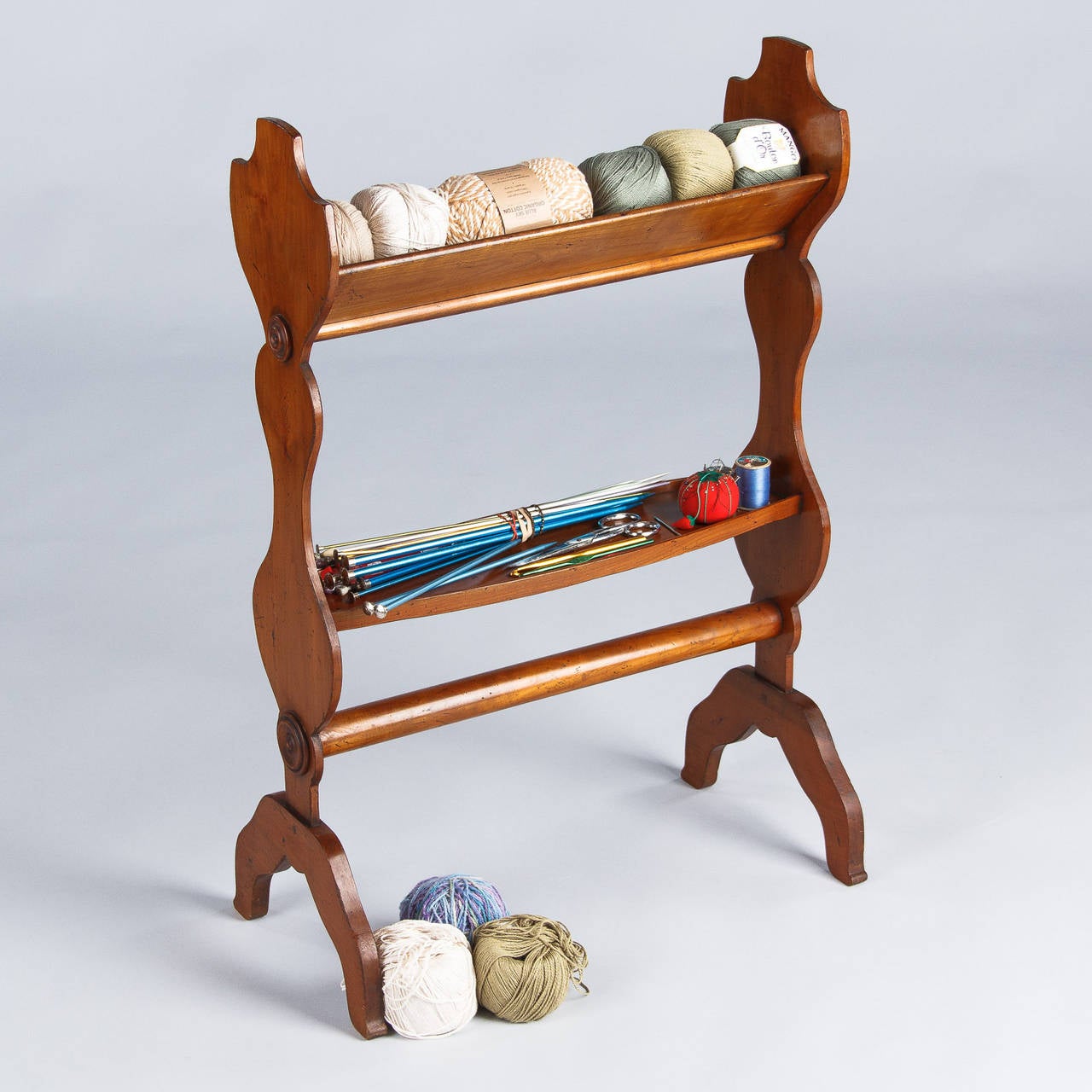 A charming and unusually shaped seamstress table, often called in France 