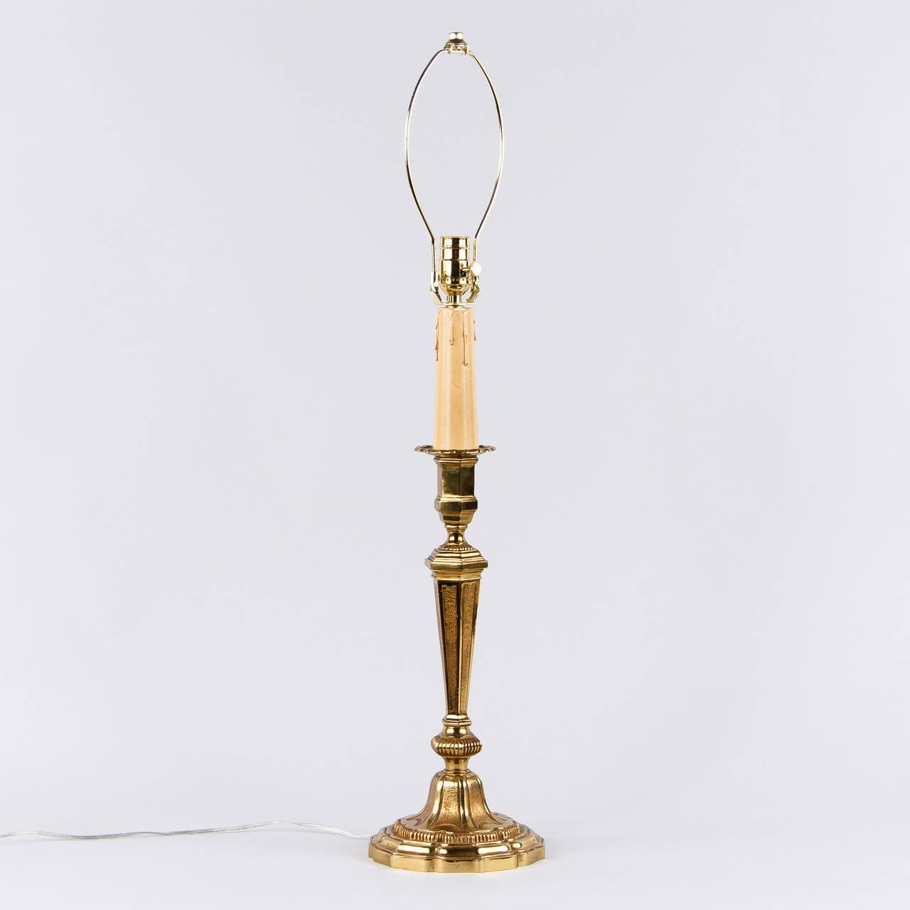 Early 1900s French Brass Table Lamp For Sale 1