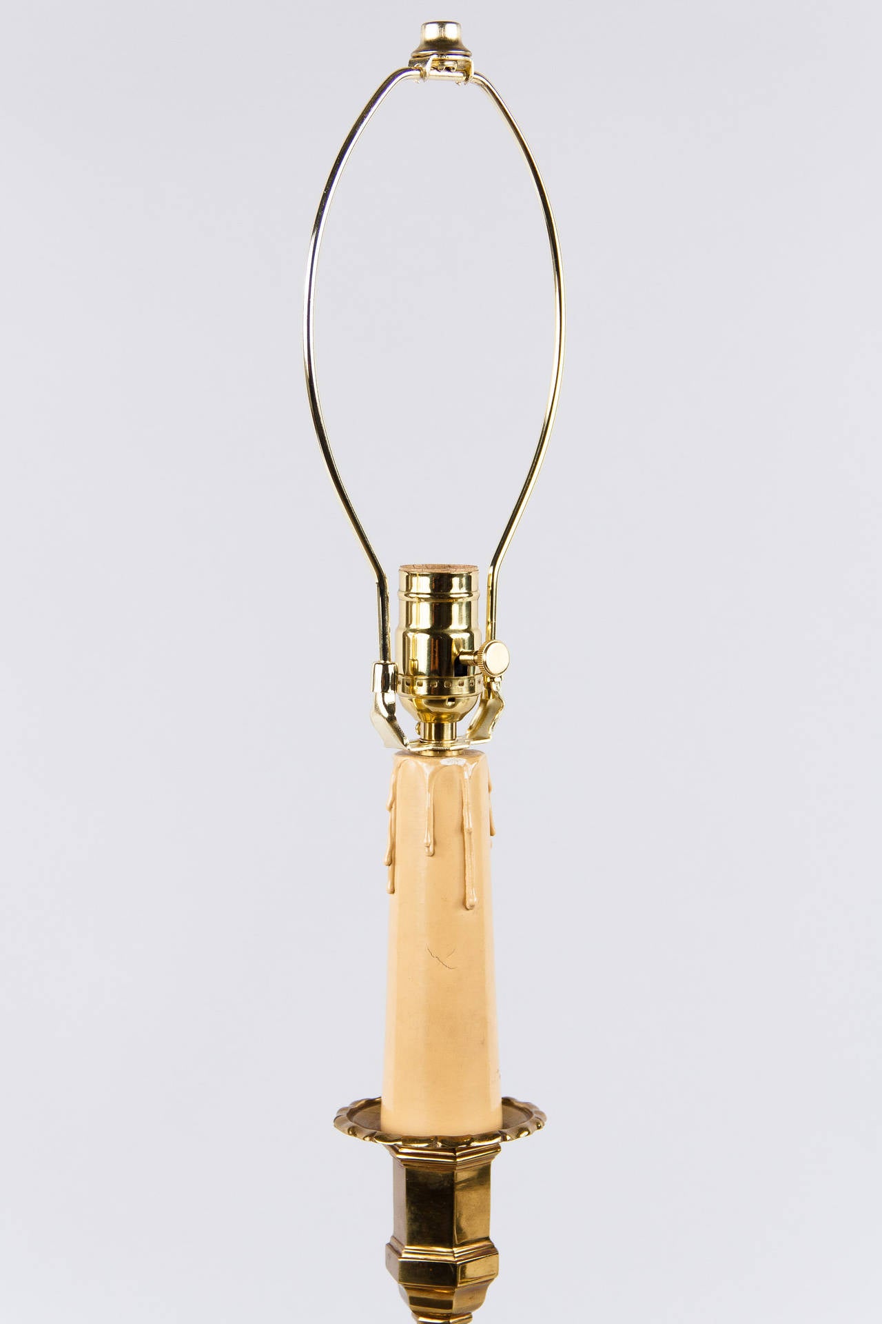 Early 1900s French Brass Table Lamp For Sale 2