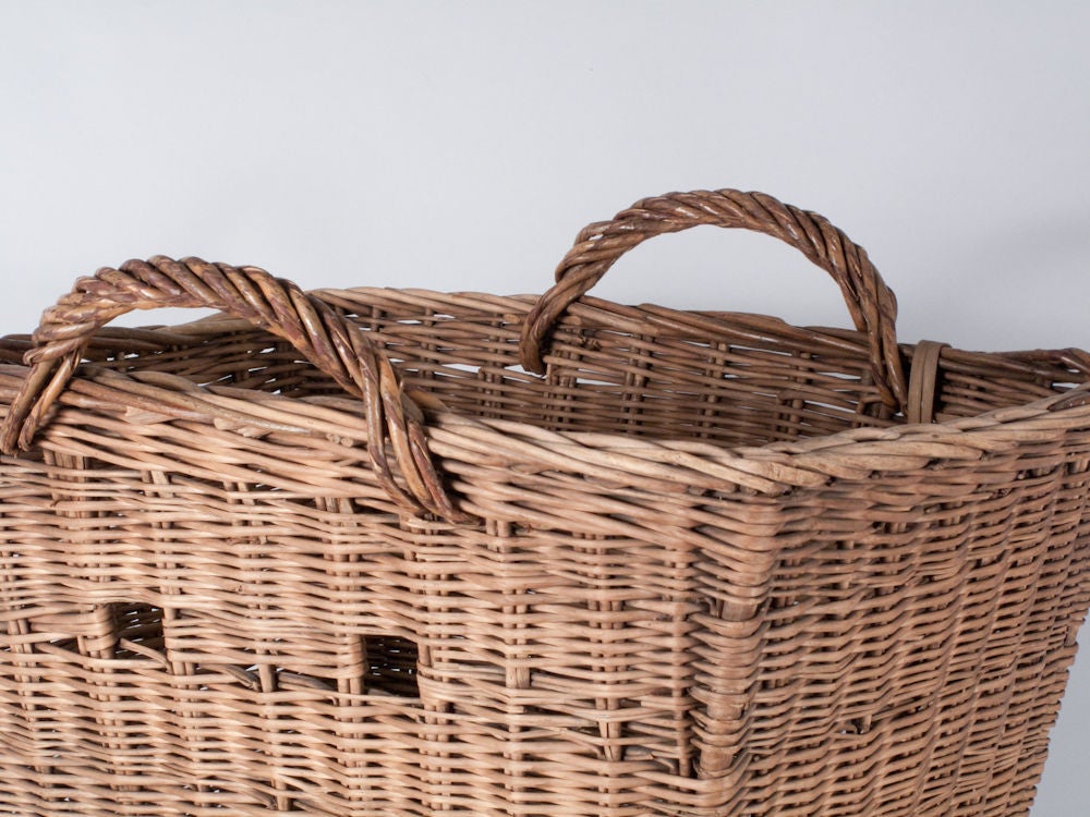 Wicker French Harvest Basket