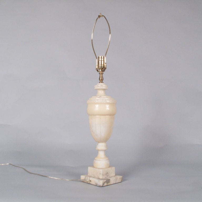 French Marble Table Lamp In Good Condition In Austin, TX