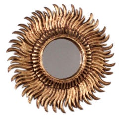 Antique 1920's French Sunburst Mirror