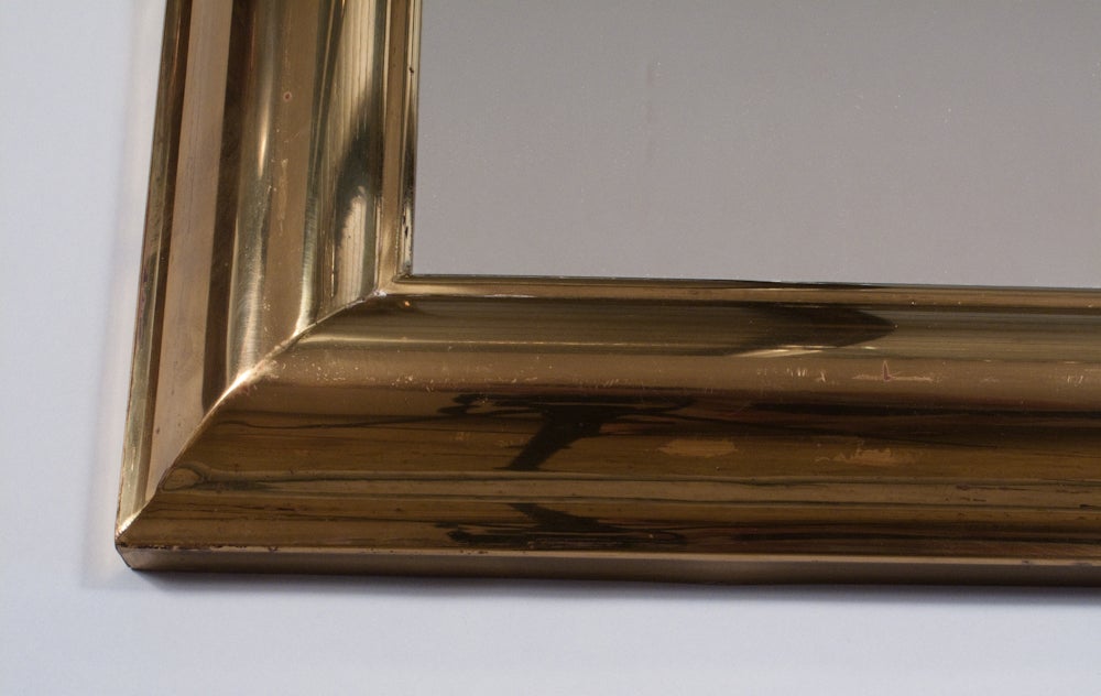 1970s French Brass Mirror 3