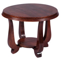French 1940s Art Deco Rosewood Coffee Table or Side Table