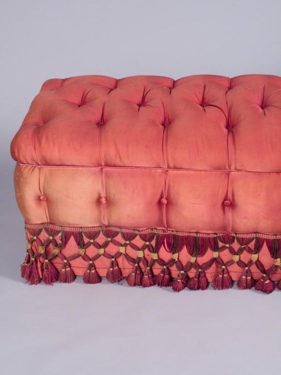 Mid-20th Century French Mid Century Upholstered Bench