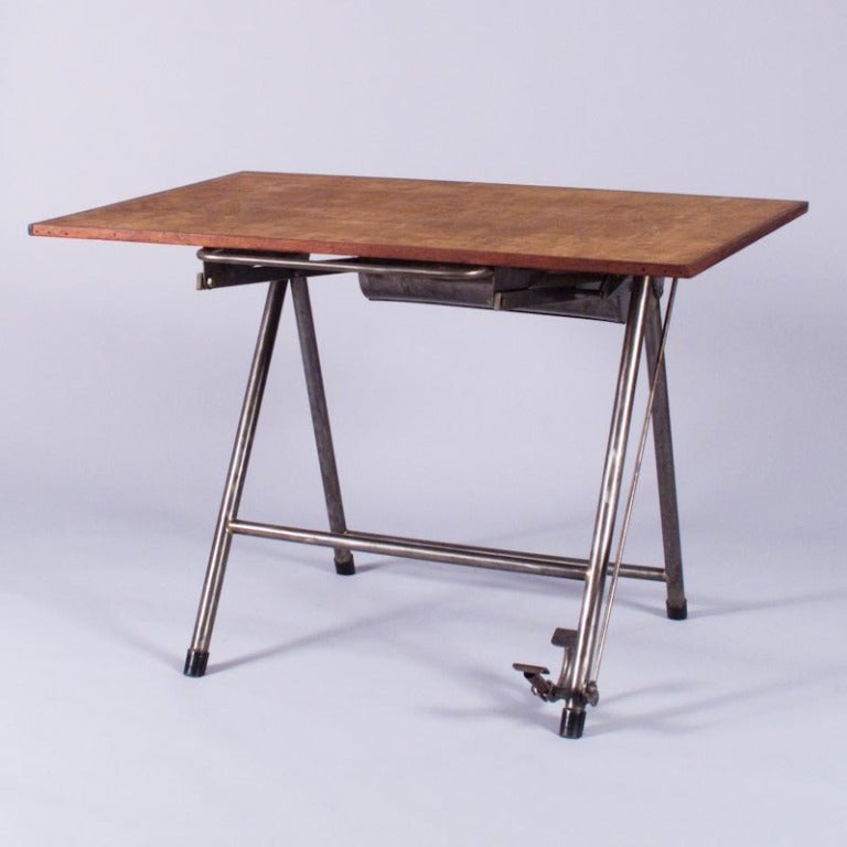French Industrial Architect's Drafting Table 1