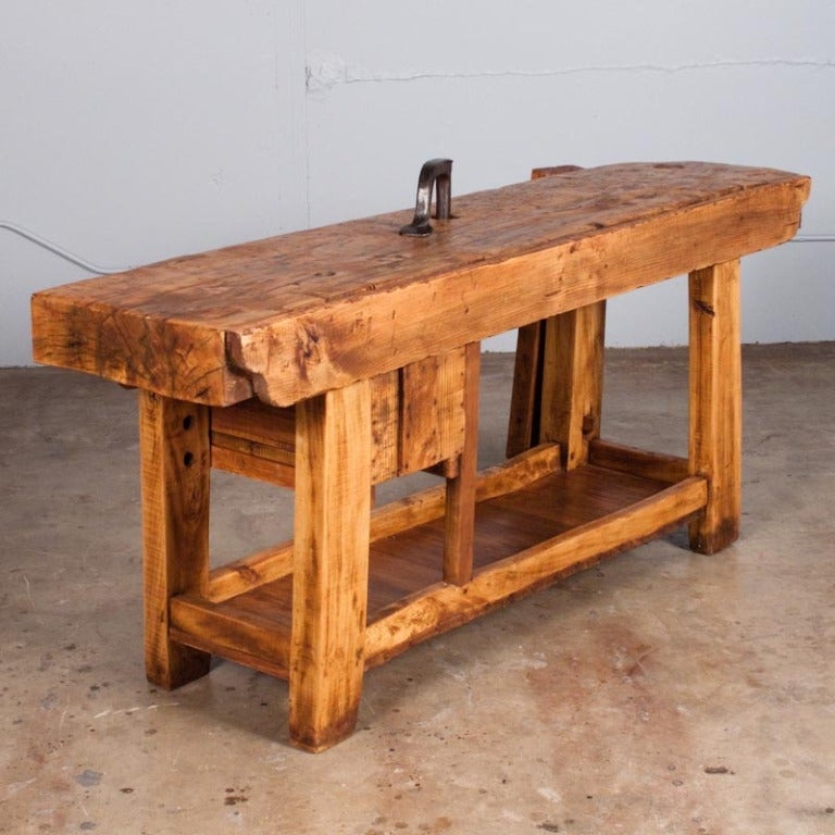 French Country Carpenter's Work Bench 