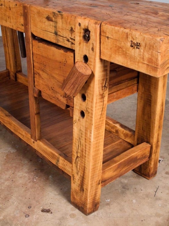 French Country Carpenter's Work Bench 