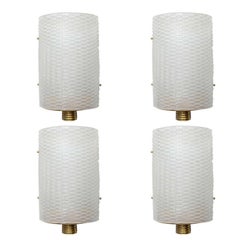 Set of Four Italian Modern Barovier and Toso Wall Lights