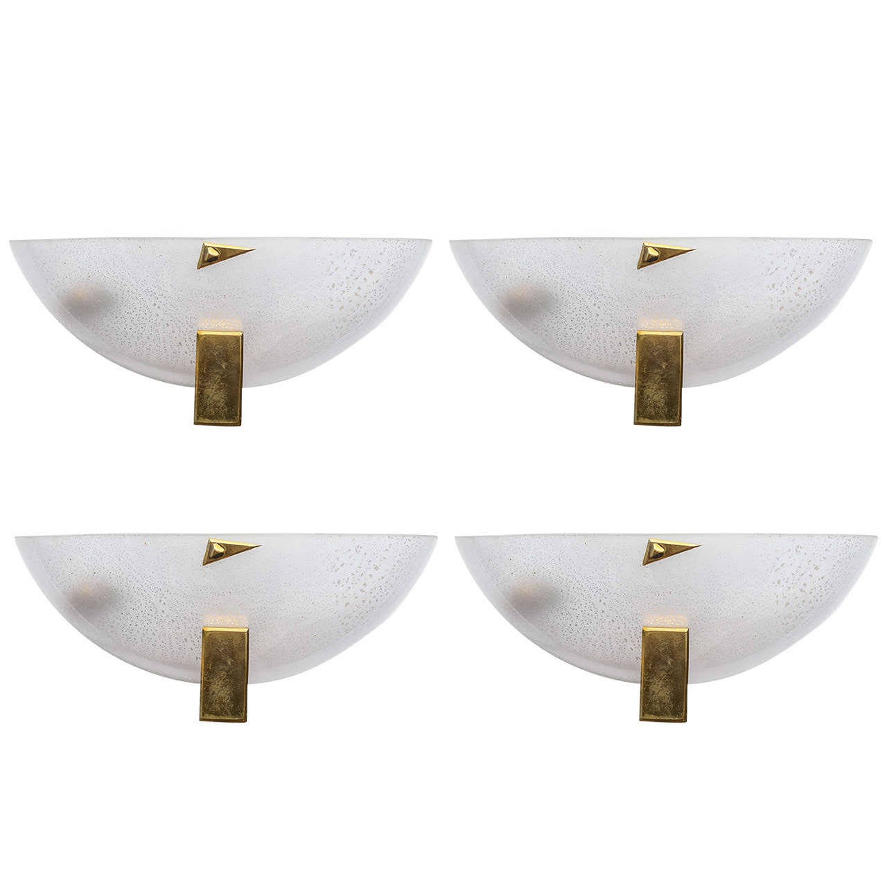 Set of Four Barovier e Toso Wall Sconces For Sale