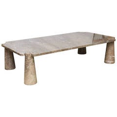 Italian Modern Marble "Eros" Low Table by Angelo Mangiarotti