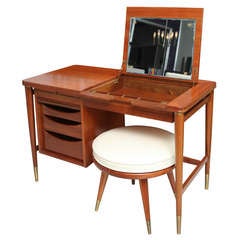 A Widdicomb Walnut Desk/Vanity