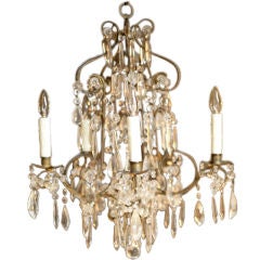 Gilt and Crystal Chandelier