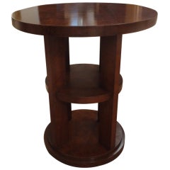 FRENCH ART DECO WALNUT GUERIDON FRENCH ART DECO WALNUT GUERIDON