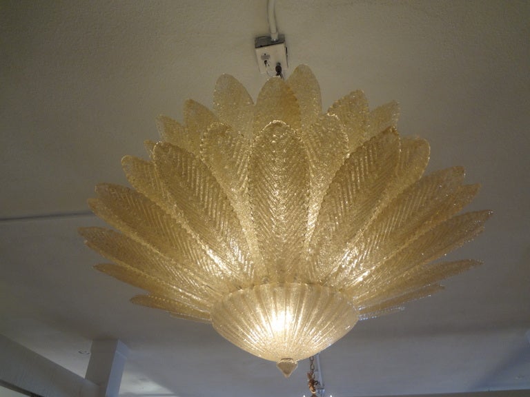 Italian Stunning Barovier Murano Glass Chandelier