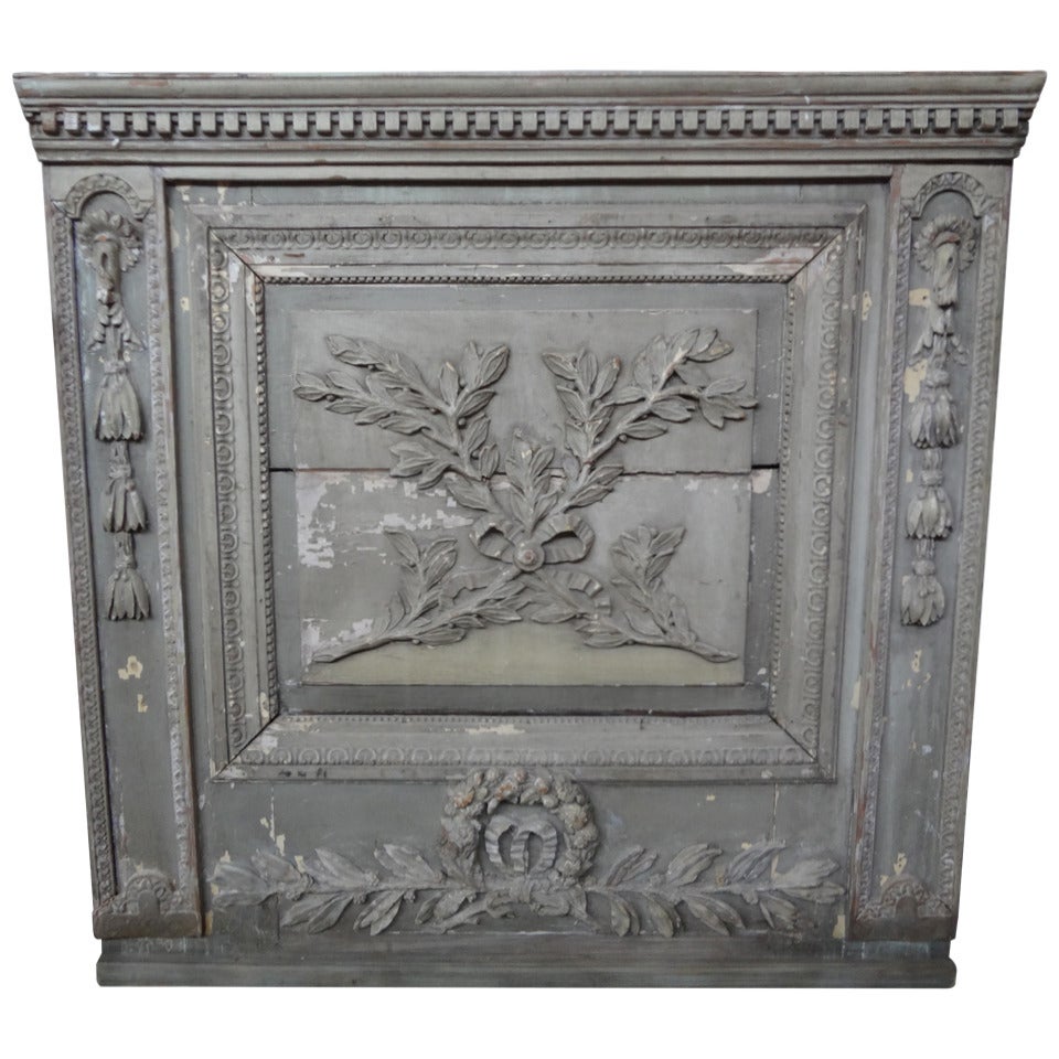 19th Century French Carved Boiserie Panel