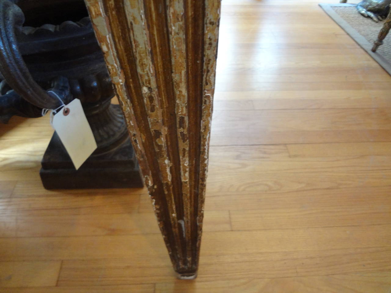 17th Century Italian Neoclassical Style Giltwood Console Table with Marble Top For Sale 2