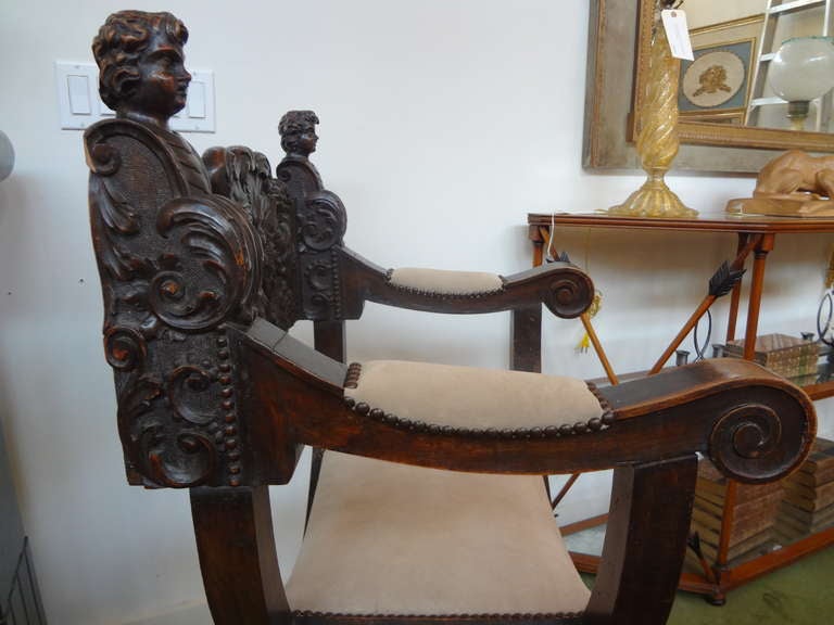 Chaise de style Renaissance du 19e siècle en vente 1