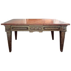 17th Century Italian Giltwood Console Table With Marble Top 2