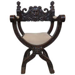 19th Century Continental Renaissance Style Chair 10