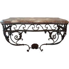 Stone Demi-lune Tables
