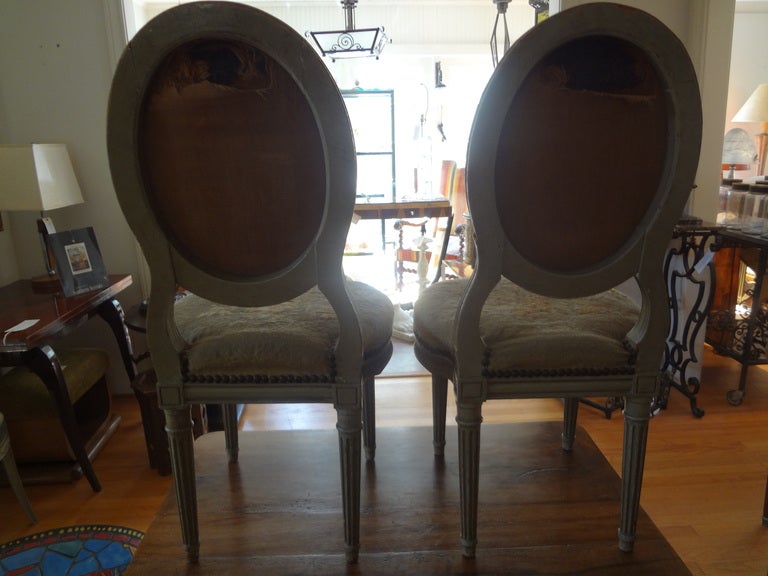 PAIR OF 19TH CENTURY FRENCH LOUIS XVI STYLE CHILD'S CHAIRS 1