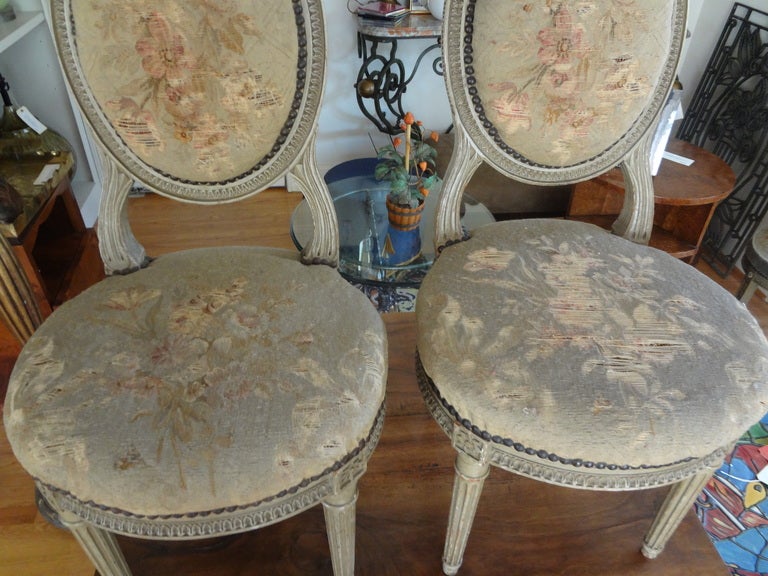 PAIR OF 19TH CENTURY FRENCH LOUIS XVI STYLE CHILD'S CHAIRS 2
