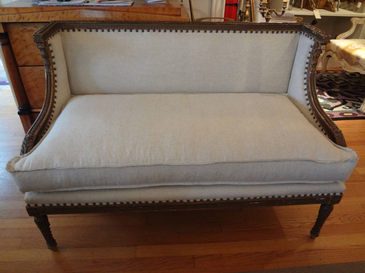 19th Century French Directoire Canapé In Excellent Condition In Houston, TX