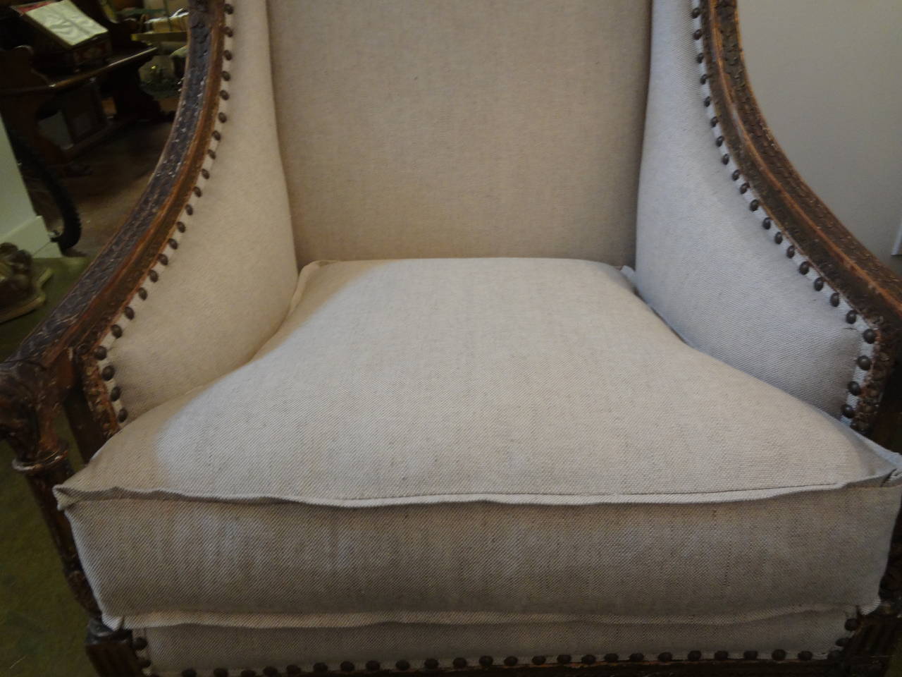 19th Century French Directoire Style Bergere In Good Condition In Houston, TX