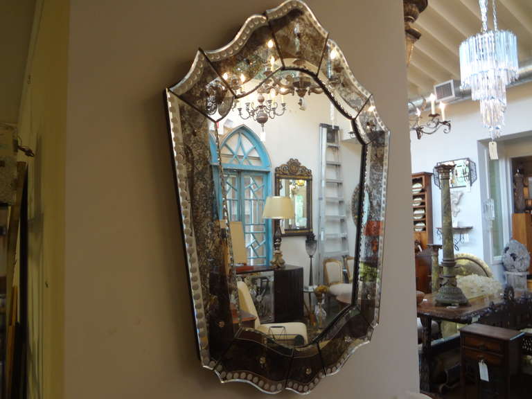 Glass Venetian Mirror