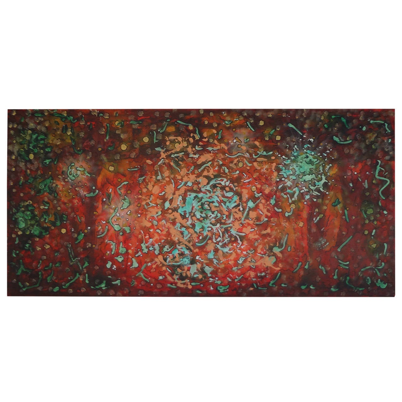 Abstract Acrylic Painting on Canvas by Javier Barrionuevo For Sale at