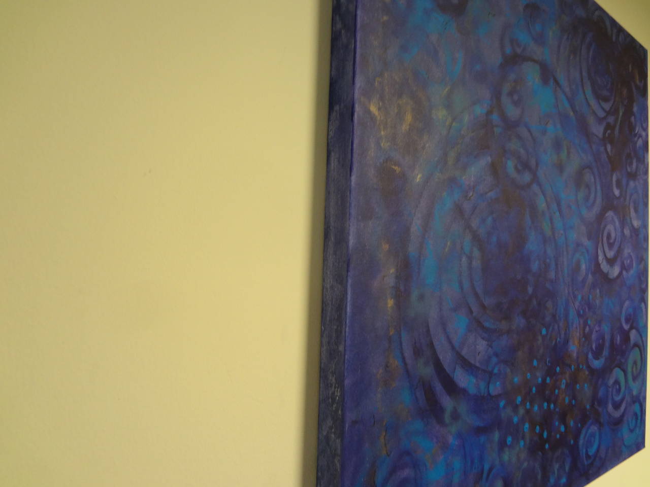 Organic Modern Abstract Acrylic Painting on Canvas