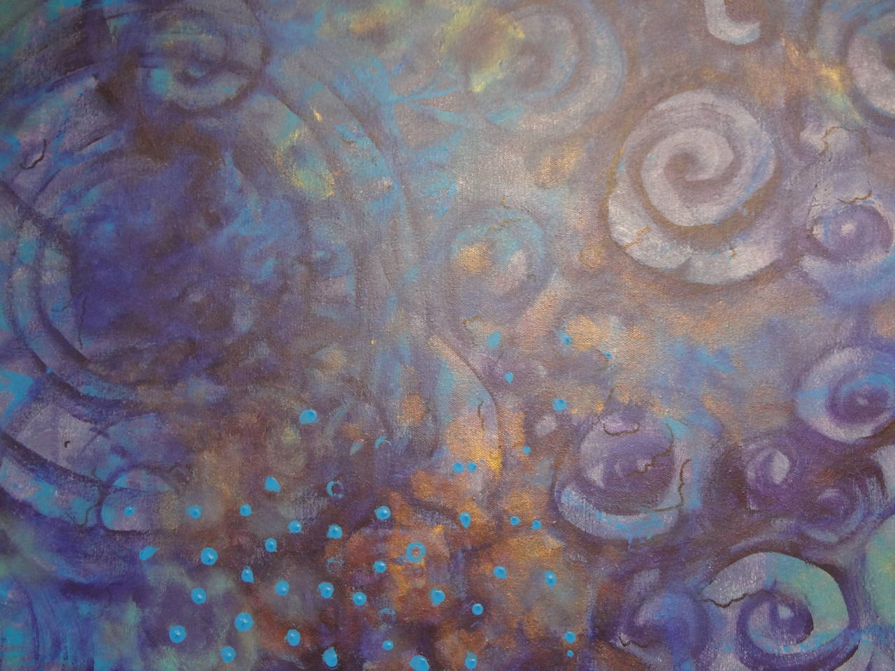 Abstract Acrylic Painting on Canvas 1