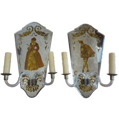 Pair of Venetian Figural Sconces