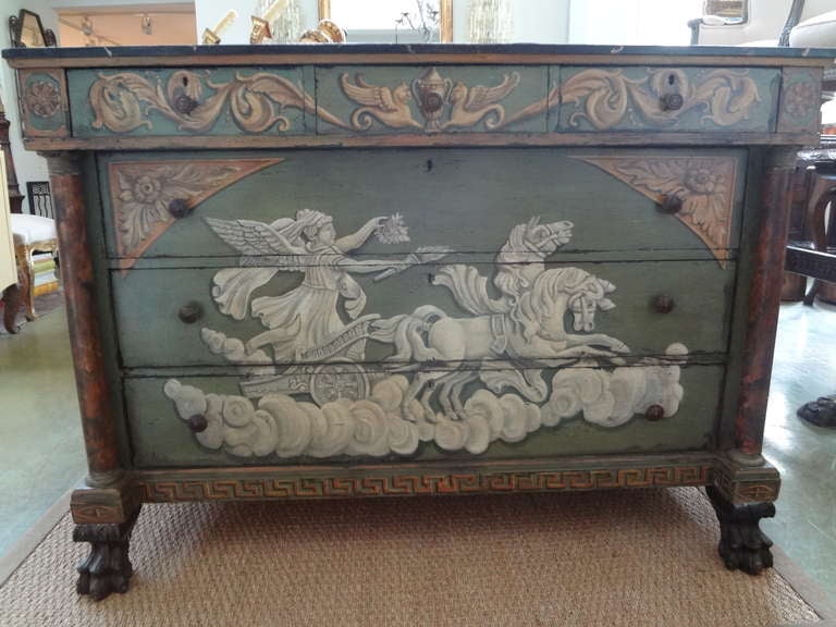 Antique French Neoclassical Style Commode or Chest For Sale 4