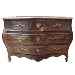 18th Century, French, Louis XV Walnut Commode 8