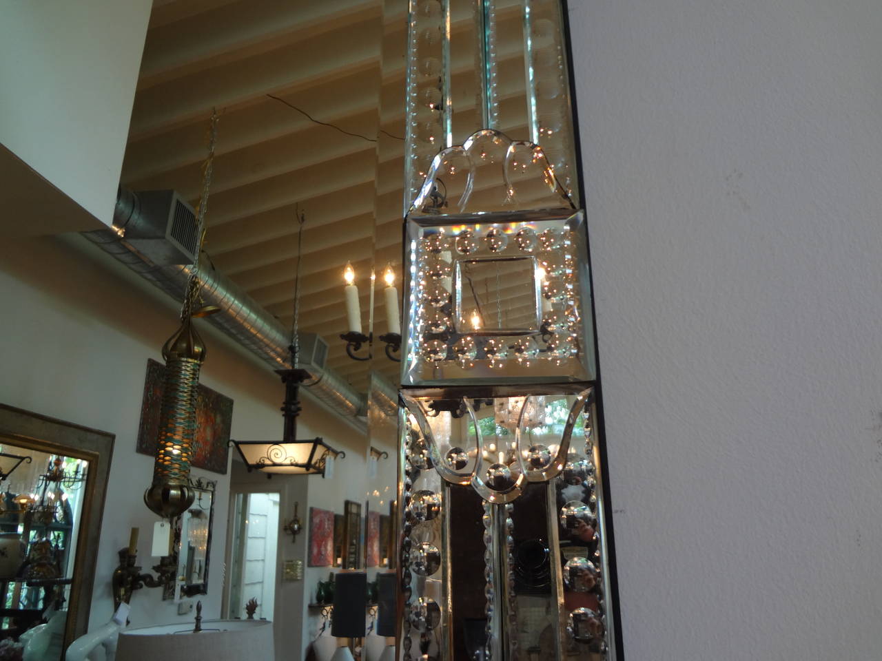 Italian Grand Geometric Venetian Mirror