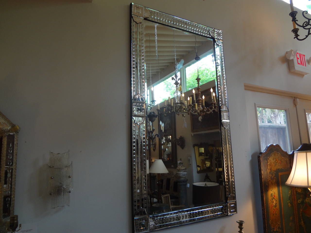Grand Geometric Venetian Mirror 2