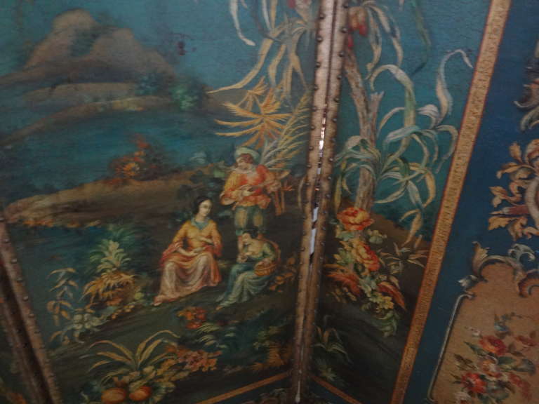 antique room divider screen