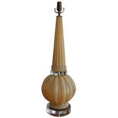 Large Barovier Murano Glass Lamp 2