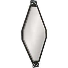 PERIOD FRENCH ART DECO IRON MIRROR