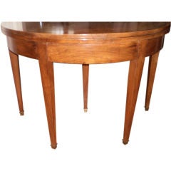 Period French Directoire Walnut Console or Center Table