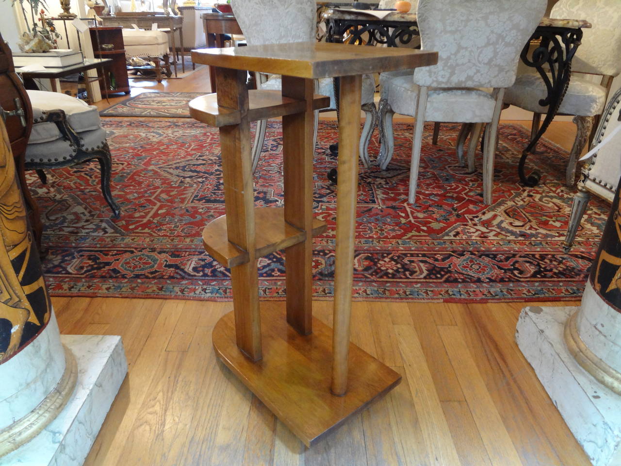 Jacques Adnet Style French Art Deco Geometric Table, Circa. 1930 1