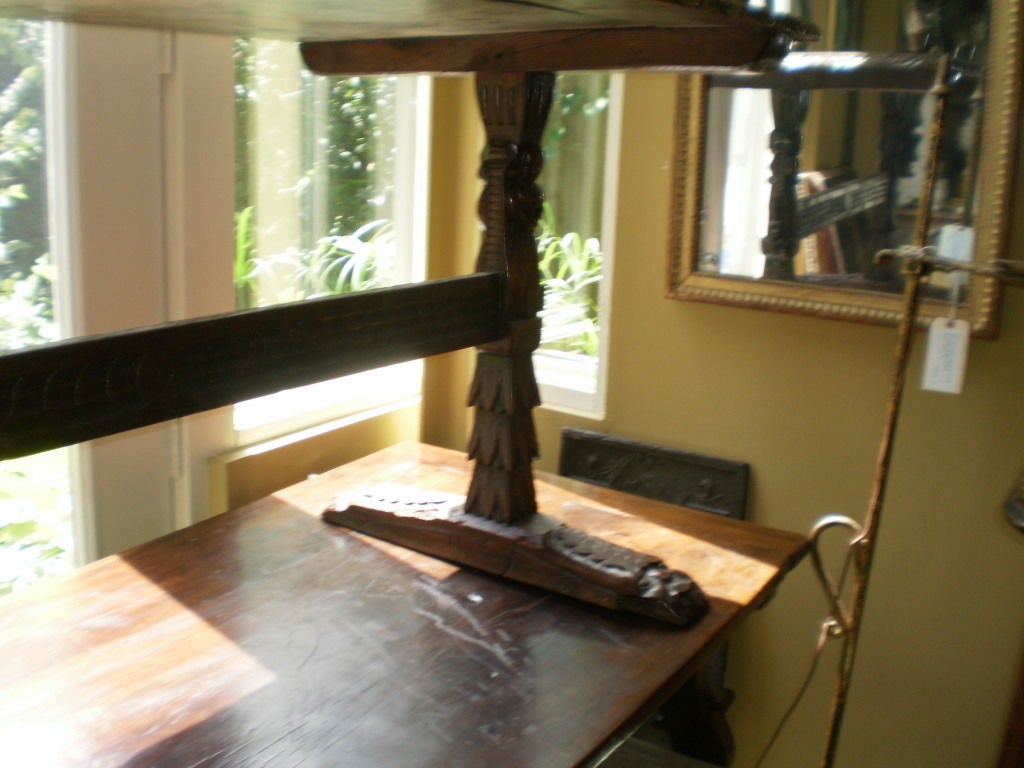 17th Century Italian Walnut Trestle Table 1