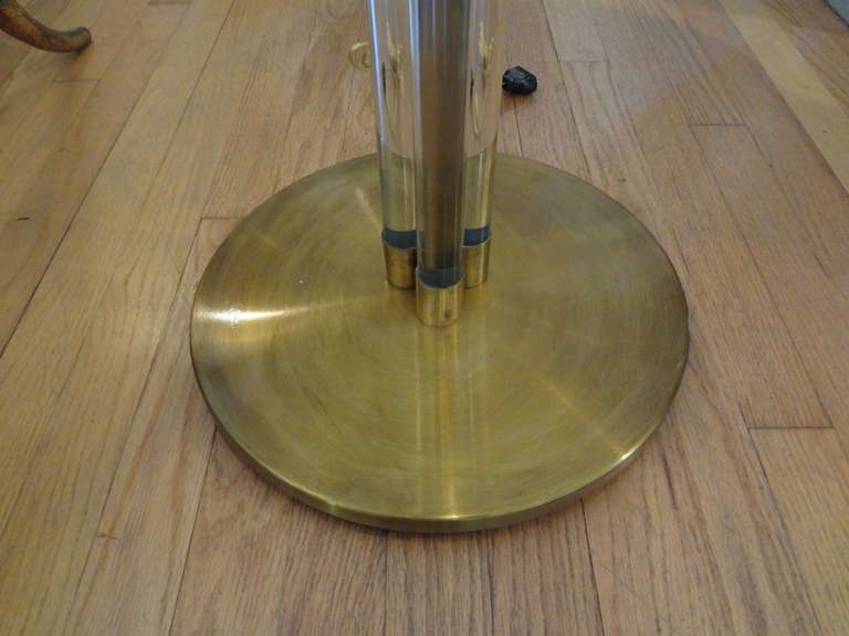 Italienische Stehlampe aus Muranoglas und Bronze (Moderne der Mitte des Jahrhunderts) im Angebot