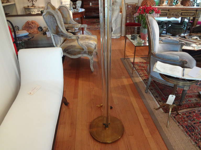 Italian Murano Glass and Bronze Floor Lamp For Sale 2