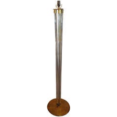Italian Fontana Arte Style Murano Glass and Bronze Floor Lamp 2